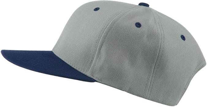 Amazon | 2トーンフラットビル調節可能なボールキャップ – グレー
