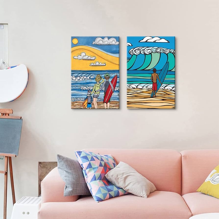 Amazon.co.jp: ヘザーブラウン アートパネル 2枚セット 飾り絵 HEATHER