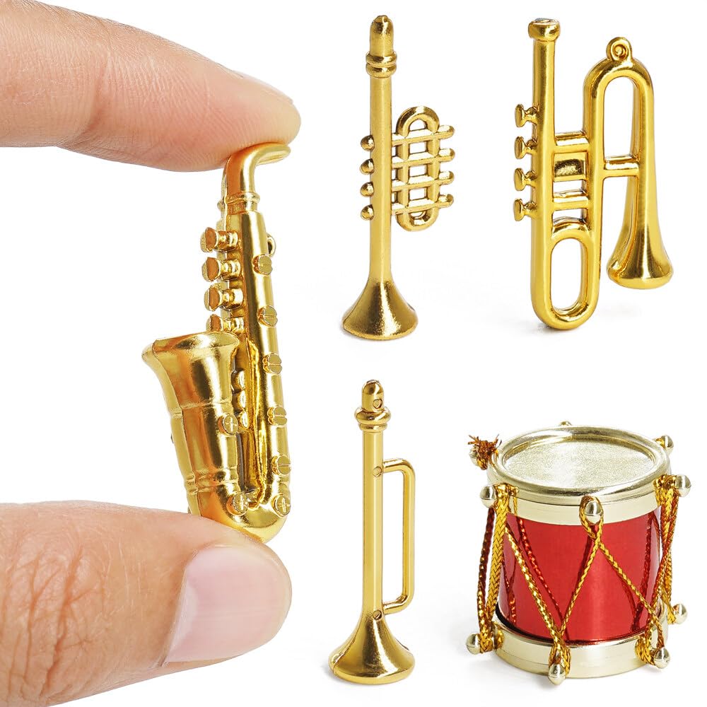 Amazon.co.jp: Odoria 1/12スケール ミニチュア 楽器5点セット