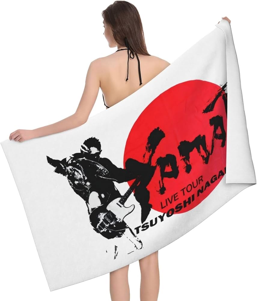 Amazon｜長渕剛2 マイクロファイバー バスタオル 大判 タオル 掛けれる