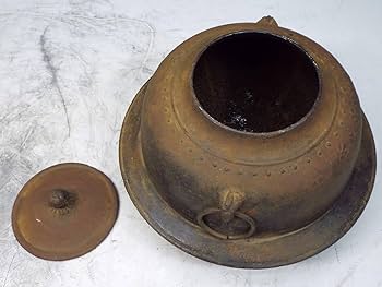 Amazon.co.jp: 茶道具羽釜茶釜羽骨董品古美術アンティーク重さ3.54kg