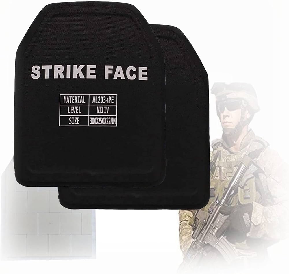 Amazon.co.jp: 2枚グレード6の防弾インサート、チェストプロテクター