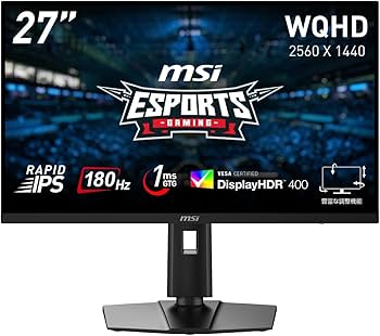 Amazon.co.jp: MSI ゲーミングモニター G274QPF E2 27インチ/WQHD