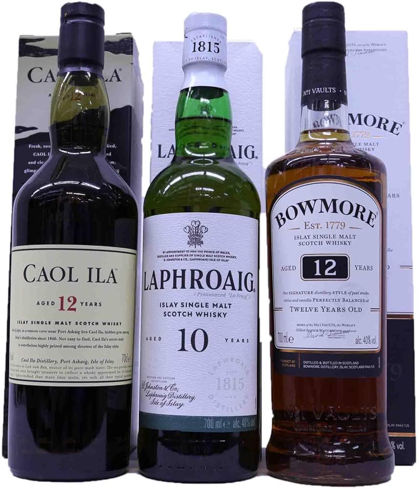 Amazon.co.jp: スモーキーなアイラモルト 飲み比べ3本セット