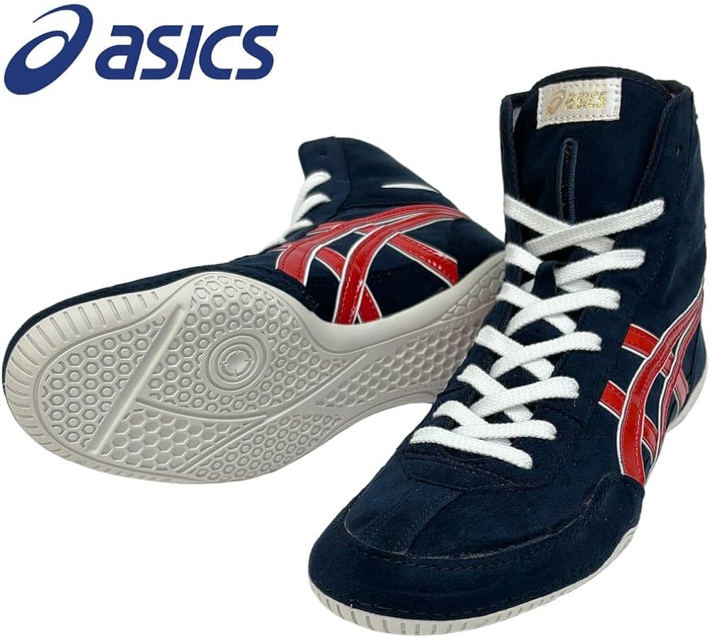 asics 最高級レスリングシューズ EX-EOネイビー 26cm 楽天市場