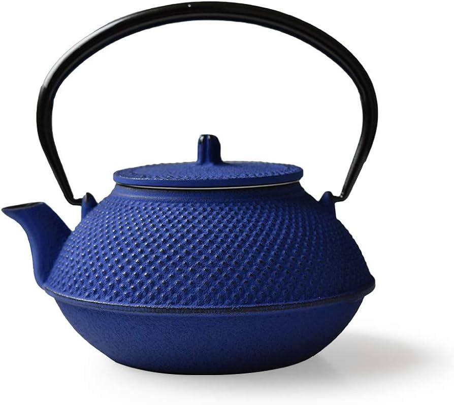 Amazon | MONTAGNE. 南部鉄器 カラー 急須 丸アラレ 0.6L 【るり：群青