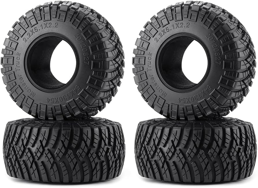 Amazon | 4個 RC タイヤ クローラー 2.2インチホイール rc ラジコン