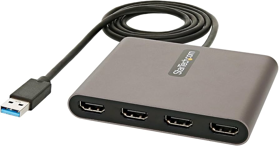 Amazon.com: StarTech.com USB 3.0 to Quad HDMI Adapter, USB to 4x