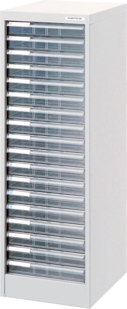 Amazon | ナカバヤシ アバンテV2 フロアケース A4 浅18段 ニューグレー