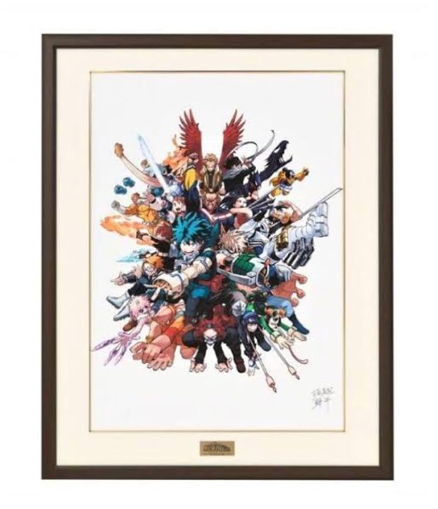 ジャンプフェスタ限定 僕のヒーローアカデミア 額装高精細デジタル