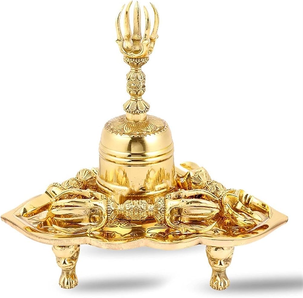 密教法具 真言宗 法器 （大）金剛盤 真鍮製