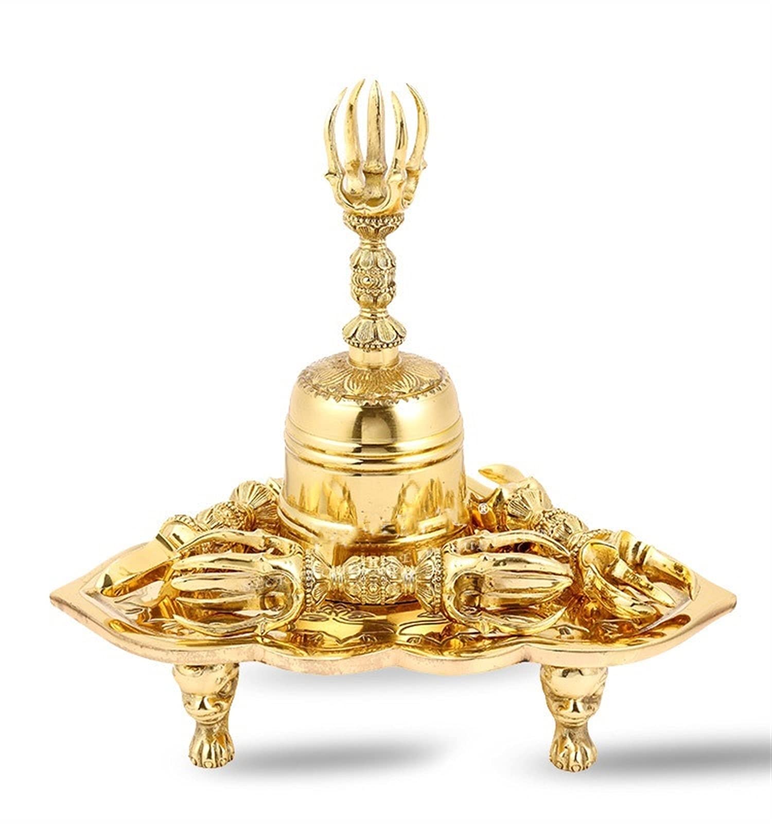 修縁堂】密教法具 金剛杵 真鍮製 九鈷杵 仏教法具 修縁堂】密教法具