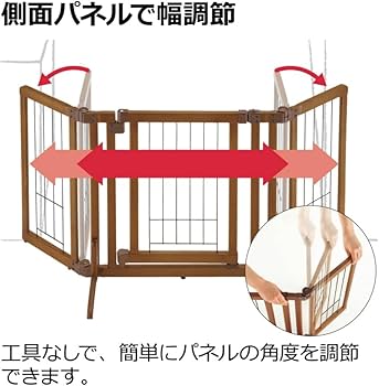 Amazon.co.jp: リッチェル ペット用 木製おくだけドア付ゲート S