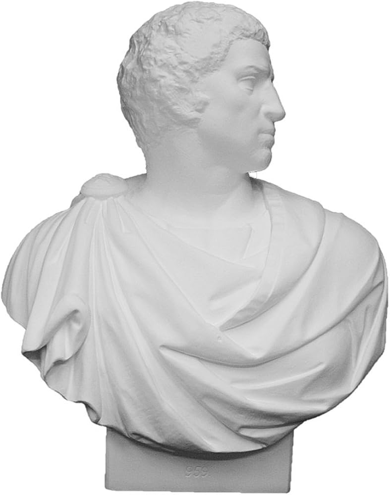 ブルータスの胸像石膏像