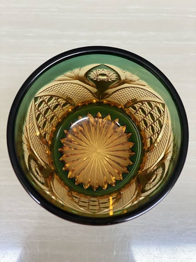 Amazon | 黒木国昭 綾切子 ショートロックグラス A/G | ノーブランド品