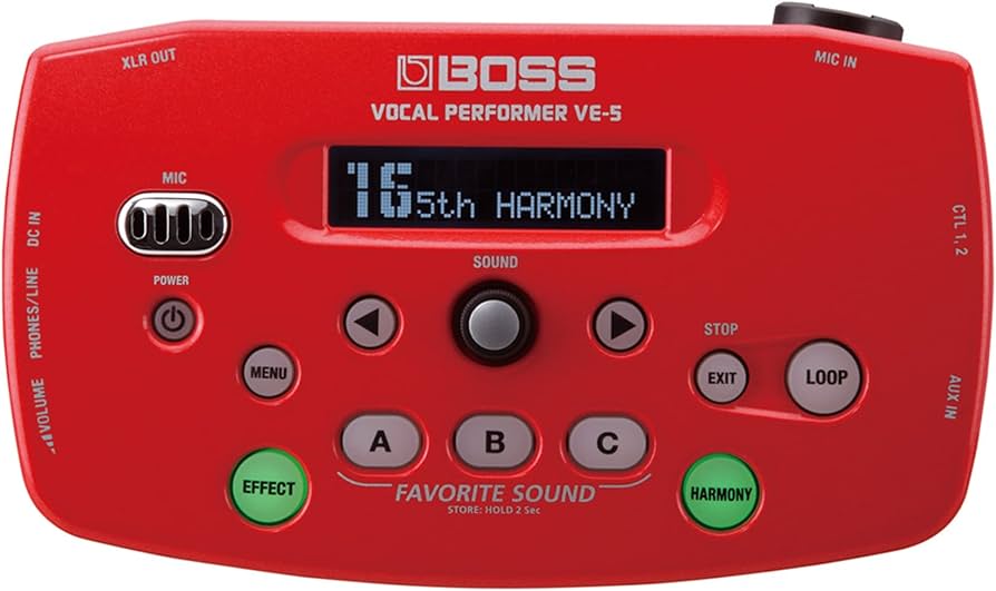 Amazon | BOSS(ボス) Vocal Performer VE-5-RD | エフェクター