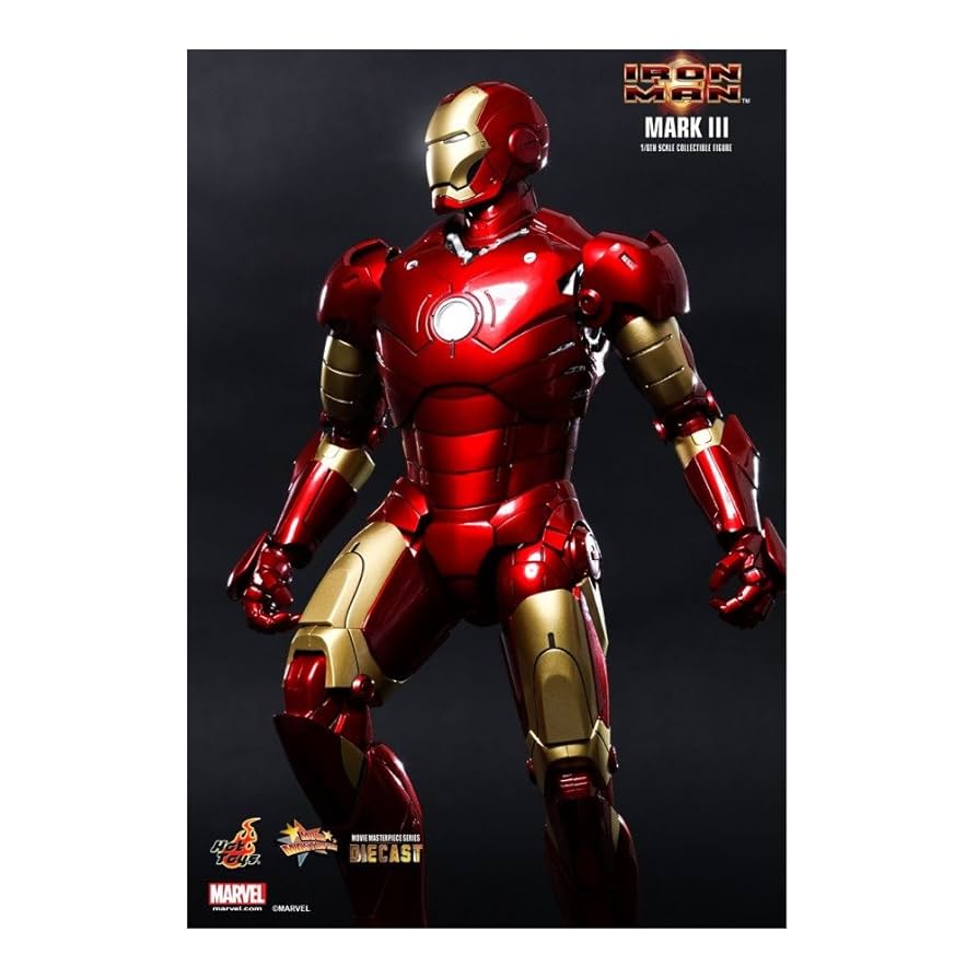 ホットトイズ ダイキャスト アイアンマン・マーク3 レッド&シルバー