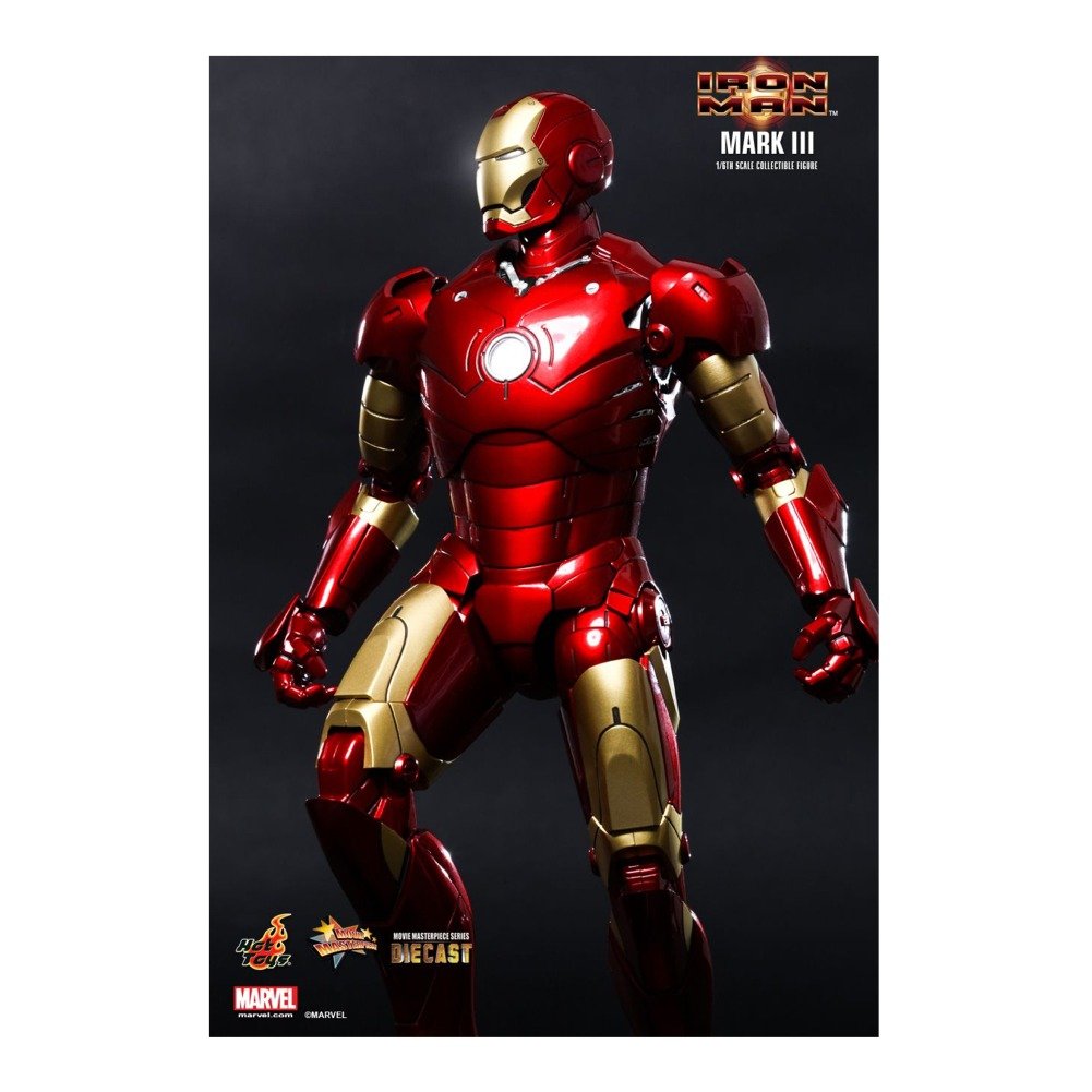 ホットトイズ】アイアンマン・マーク3（レッド＆シルバー・クロム