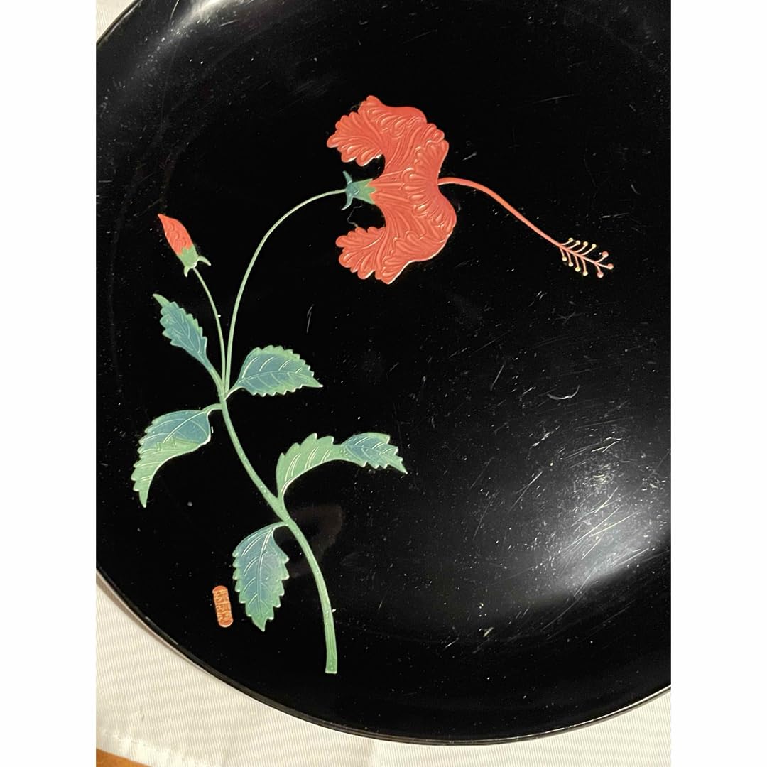 未使用 【琉球漆器】漆盆 直径48cm 未使用 【琉球漆器】漆盆 直径48cm