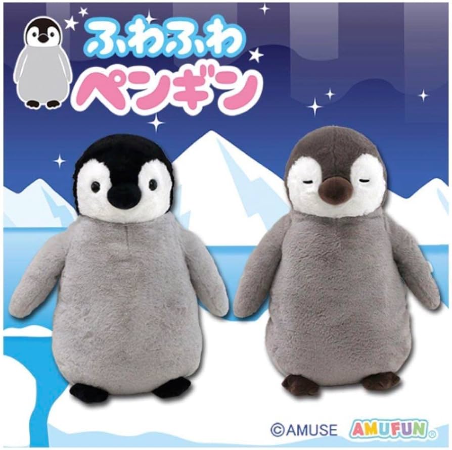 Amazon.co.jp: Taito Exclusive Fluffy Penguin Plush : Toys & Games