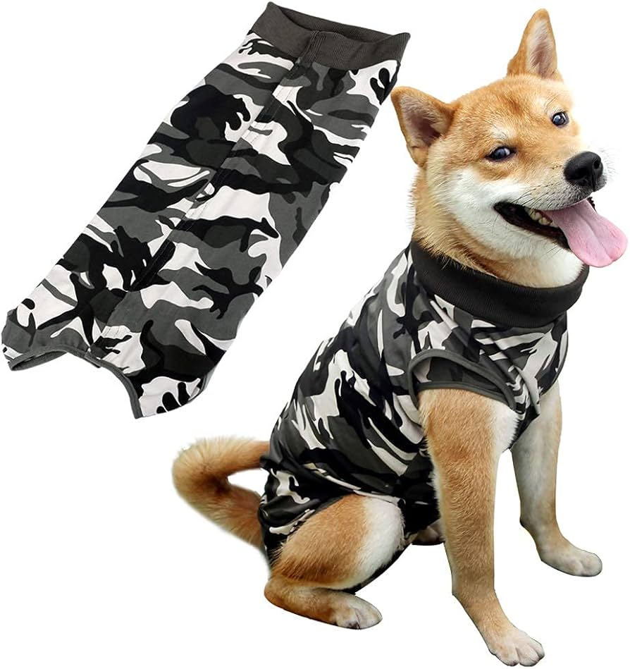 Amazon | 犬用術後ウェア 腹部の傷口保護 傷舐め防止 エリザベスカラー