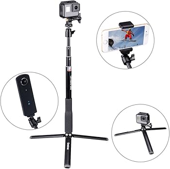 Smatree 自撮り棒 スマホホルダー、カメラ付き Amazon | Smatree