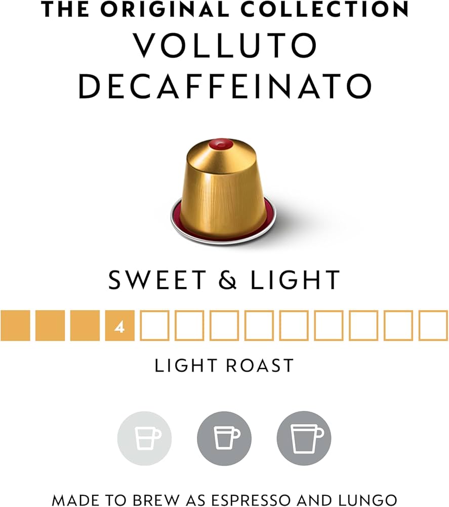 Amazon.com: Nespresso Capsules Original Line, Volluto Decaffeinato
