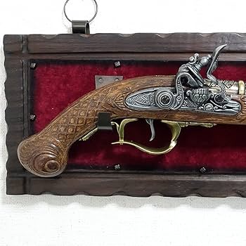 Amazon.co.jp: スペイン製 フリントロック式 中世 古式銃 レプリカ