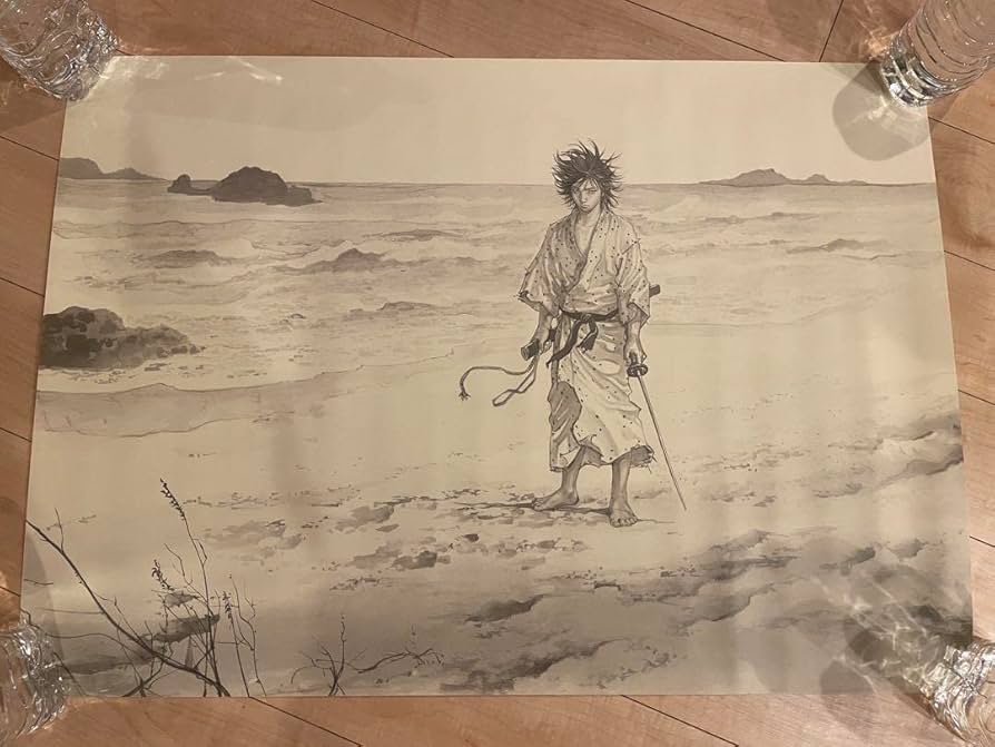 バガボンド井上雄彦–最後のマンガ展 宮本武蔵ポスター 希少品 最後の