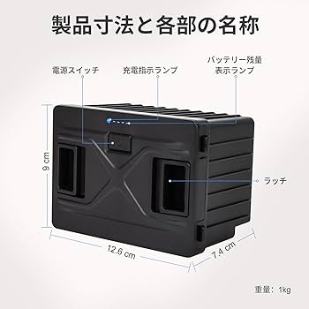 Amazon.co.jp: SAMONIC 車載冷蔵庫専用バッテリー 15600mAh大容量 充電