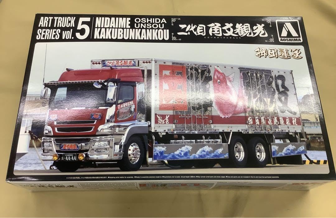 アオシマ 1/32 ニ代目 角文観光 押田運送 アートトラック Vol.5 Amazon