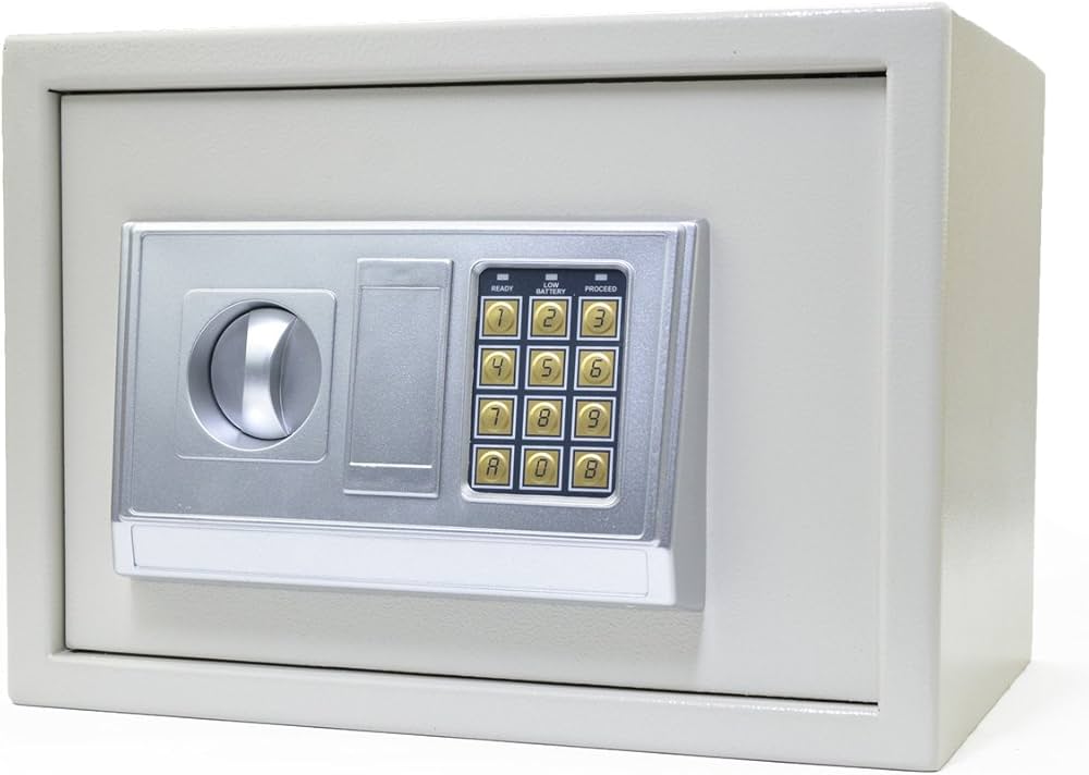 Amazon.co.jp: [MRG] 電子テンキー式 金庫 18.5L 2way 専用鍵2本付き