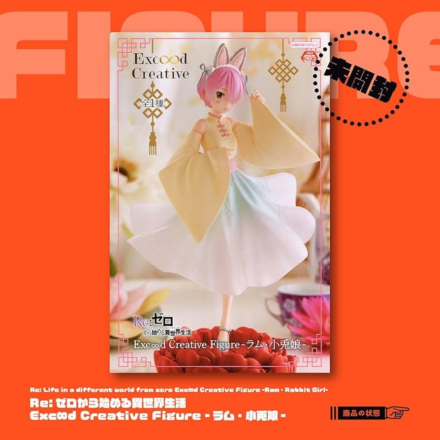 Amazon.co.jp: 【】リゼロ ラム フィギュア 小兎娘 兎ラム/うさぎラム