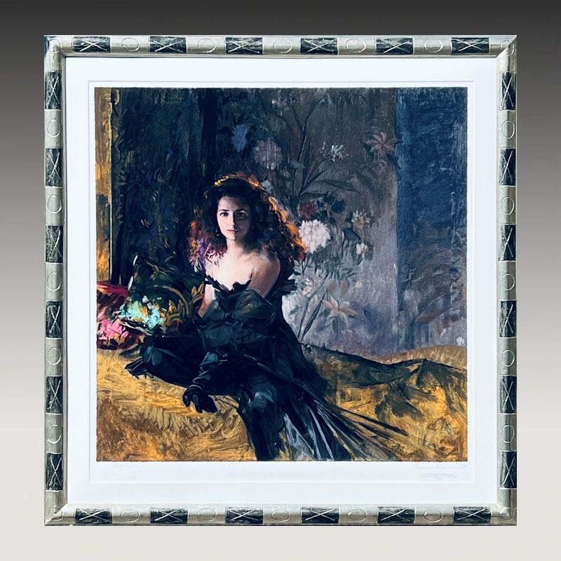 リャド カロリーナ・アミーゴ嬢 人物画 女性像 印象派 版画 絵画 真作