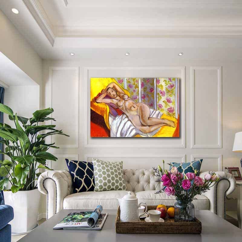 額縁付き] アンリ・マティス「Le platane（低木）Lサイズ」大型サイズ