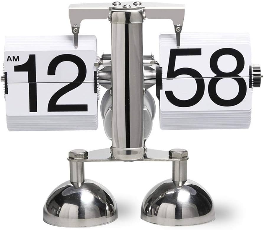 Amazon.co.jp: 置き時計 レトロ パタパタ時計 おしゃれ 入学 新築祝い