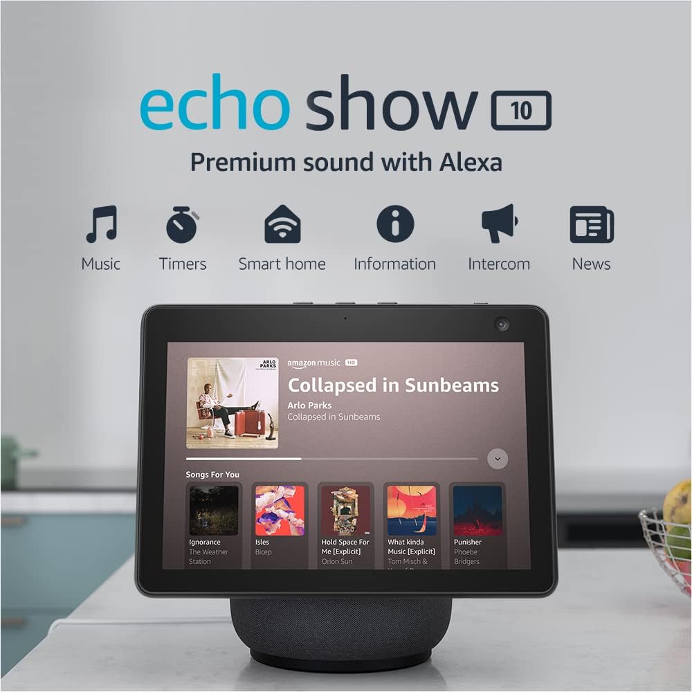 NEW Amazon Echo Show 10 Display Motion Alexa Smart Speaker Black