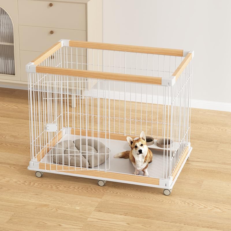 犬用ケージ 156cm x 78cm x 66cm Amazon | XUDREZ 犬ケージ キャスター