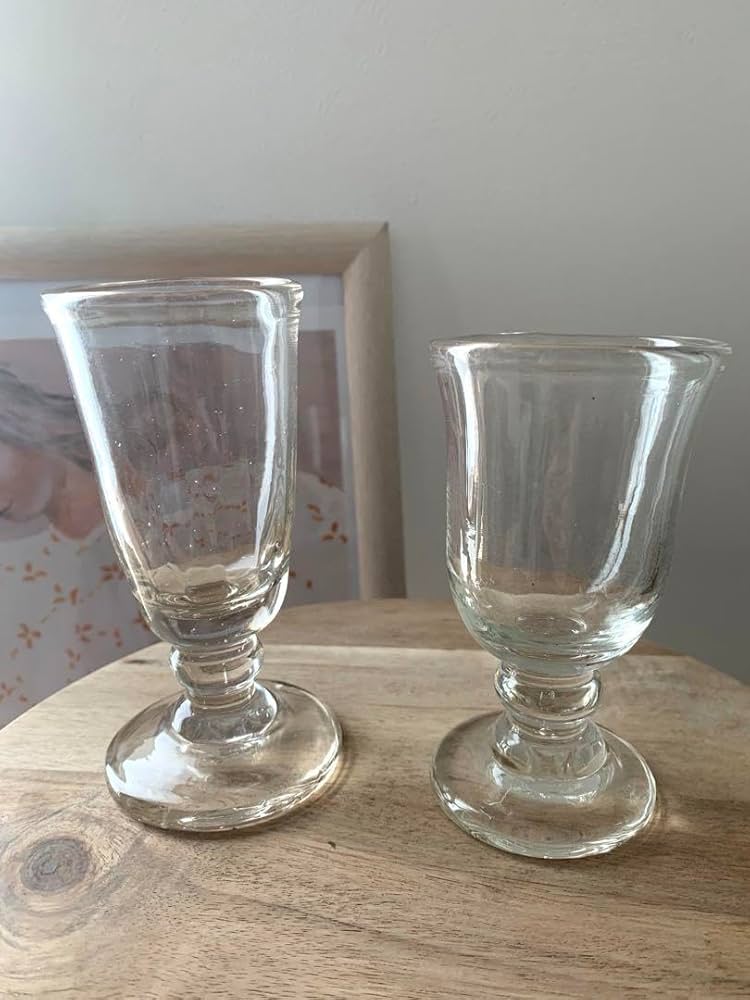 安土忠久さん ワイングラス2客 吹きガラス 安土忠久◻️ワイングラス2