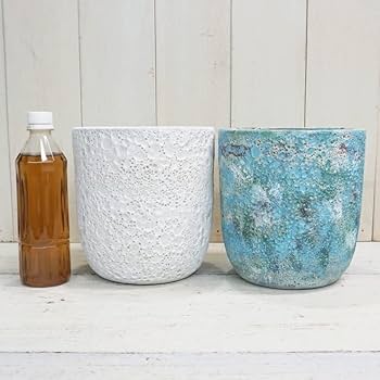 Amazon | 植木鉢 おしゃれ アンティーク 陶器鉢 IS101M＜ 18cm 6号