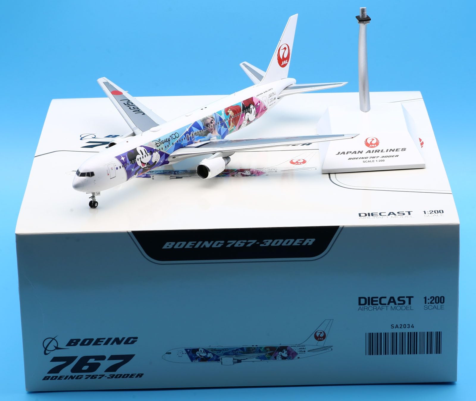 未使用】1/200 jcwings JAL B767-300ER JA602J 未使用】1/200 jcwings