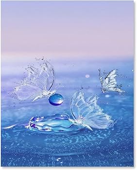 蝶と水面のパステル画 蝶と水面のパステル画 蝶と水面1／SAKI OTSUKA