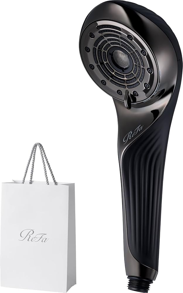 Amazon.co.jp: ReFa Fine Bubble U Shower Head, Black, with Shopping