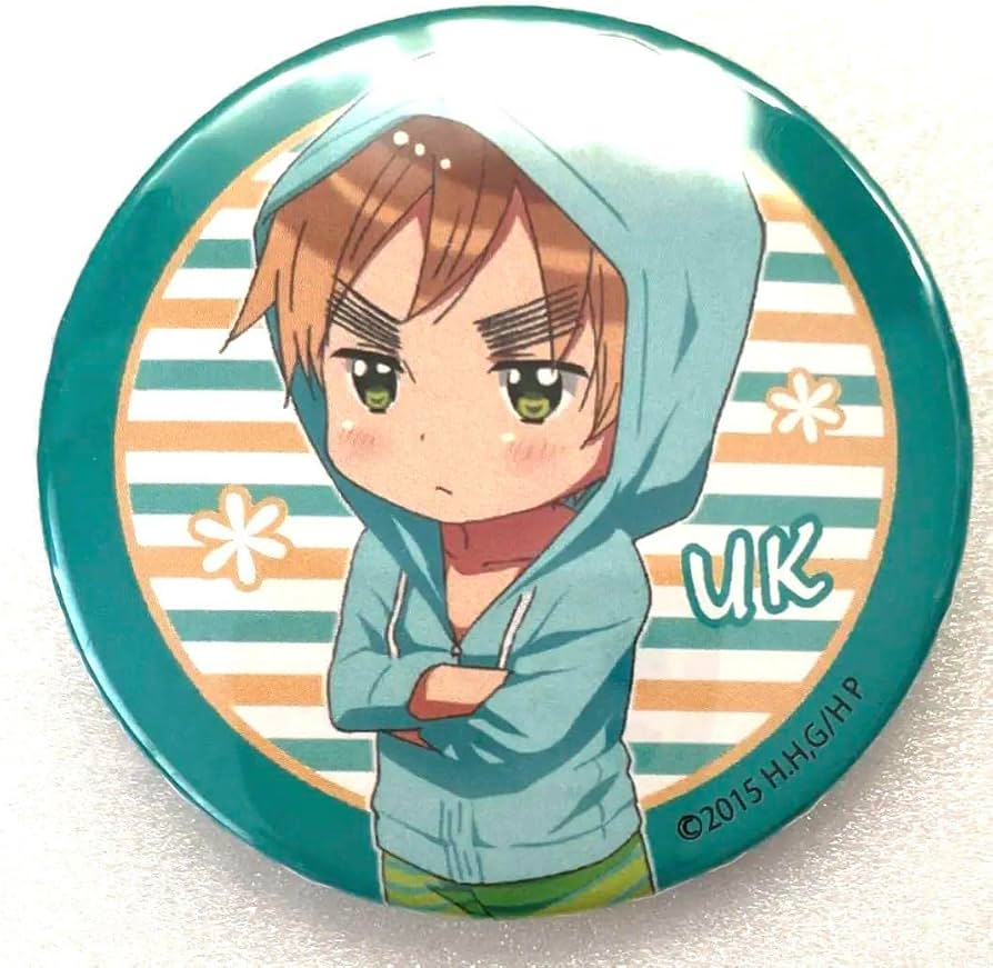 ヘタリア イギリス 缶バッジ 原作絵セット ヘタリア イギリス 缶バッジ