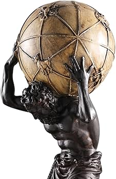 Amazon.co.jp: GUOOL アトラス彫刻像、ギリシャ神話のフィギュア小さな