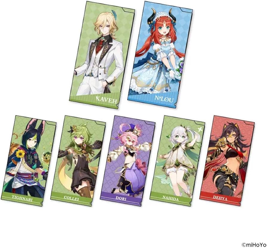 原神 gigoファイルセット 原神チケットファイル6枚セット gigo コラボ