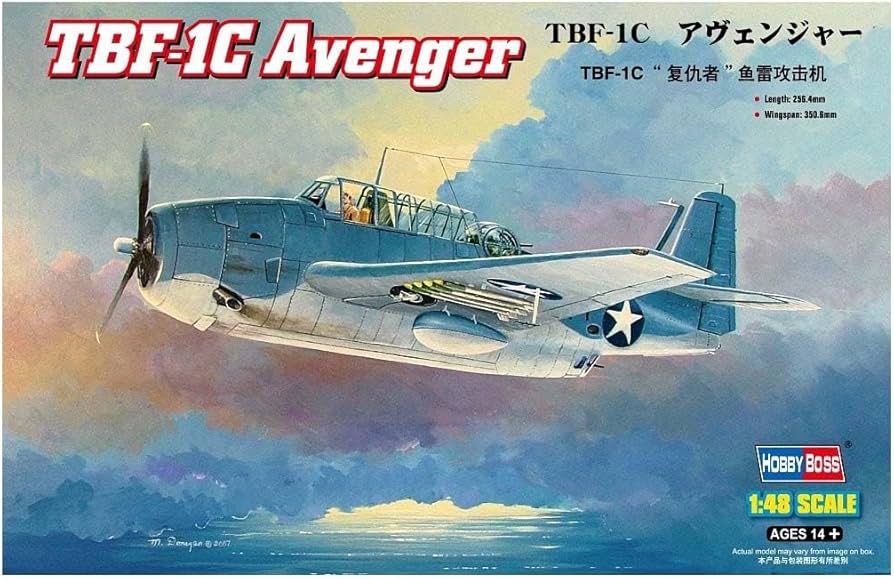 Amazon.com: Hobby Boss TBF-1C Avenger Airplane Model Building Kit