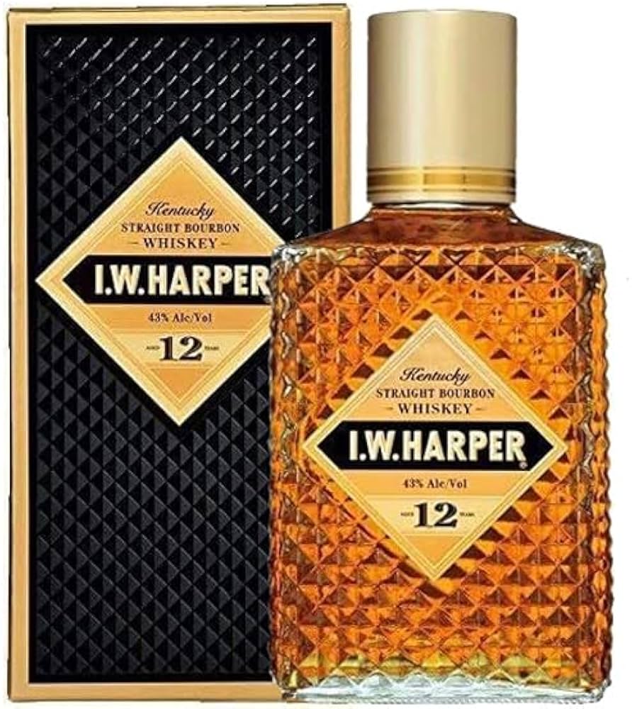 Amazon.co.jp: IWハーパー 12年 バーボンウイスキー 43度 750ml(箱付き