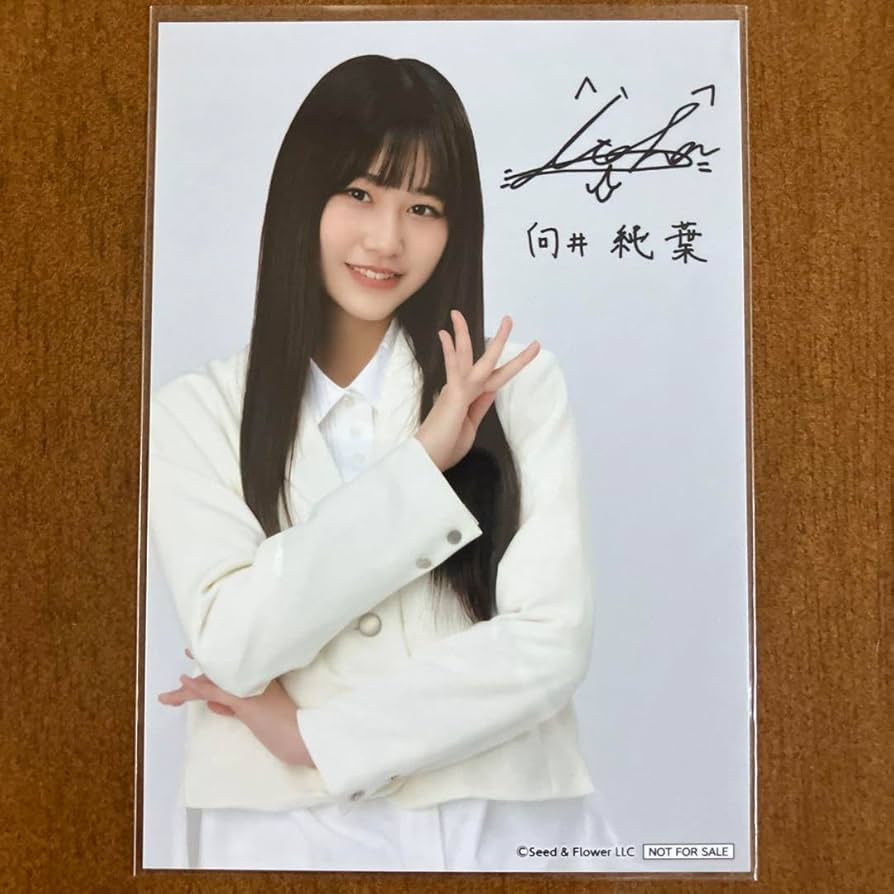 激レア】向井純葉 三期生ブックレット衣装 直筆サイン入り生写真 向井