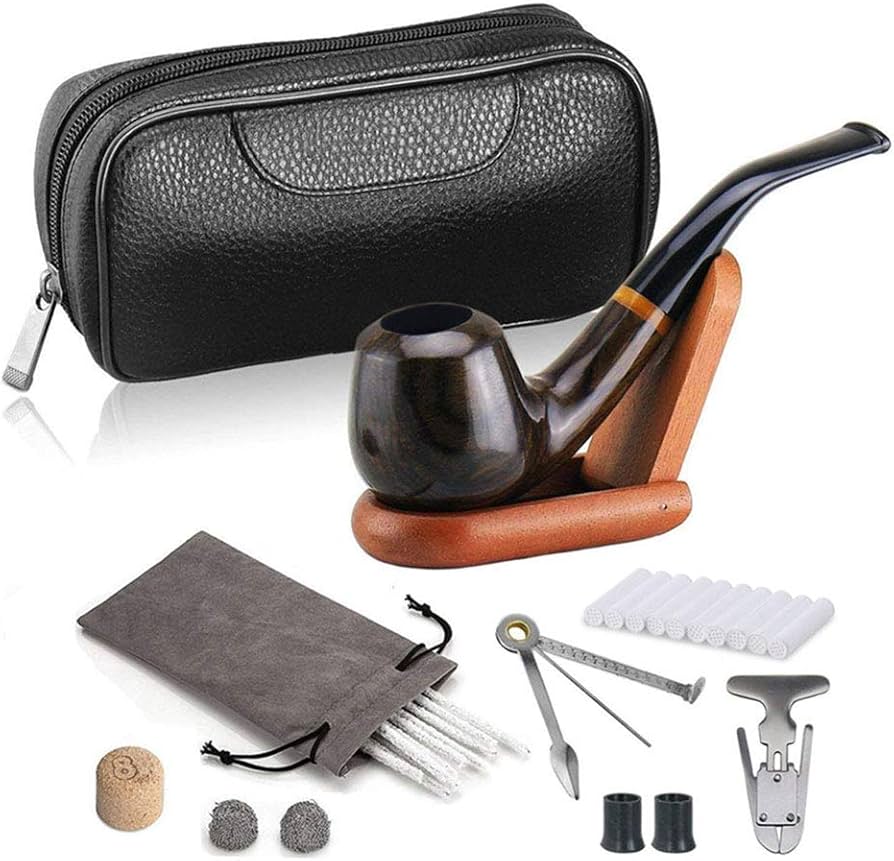 Amazon.co.jp: Joyoldelf パイプ 喫煙具 セット 木製 喫煙パイプ